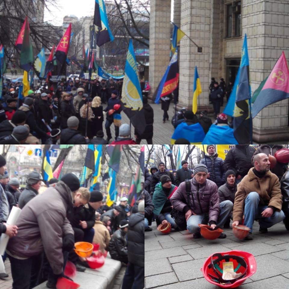 Волинські гірники взяли участь в акціях протесту у столиці