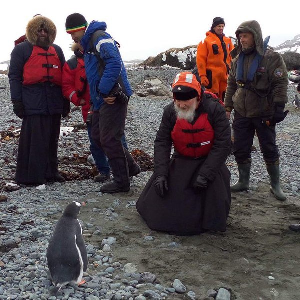 Як Гундяєв в Антарктиці пінгвінів у християнство навертав