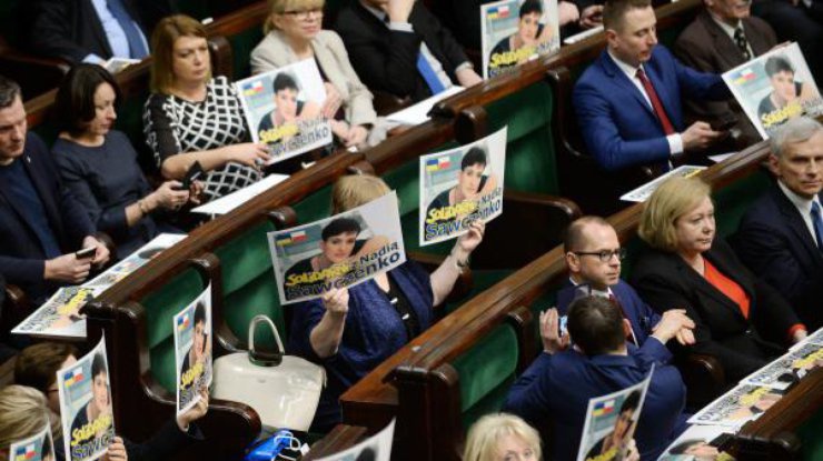 Польський Сейм вимагає від Росії звільнити Надію Савченко
