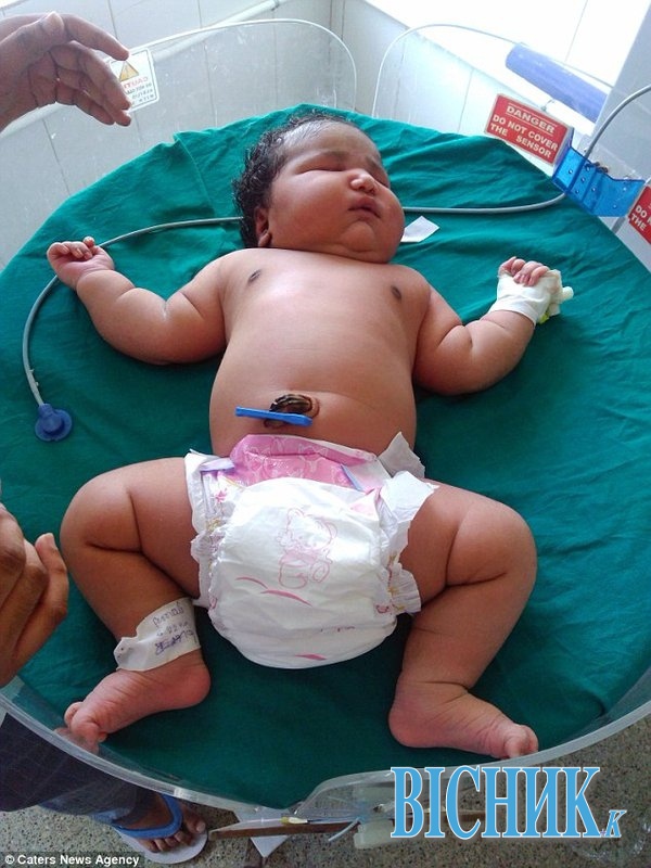 Індіанка народила 7-кілограмове дитя