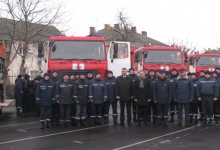 Луцькі рятувальники отримали чотири нових пожежних автомобілі