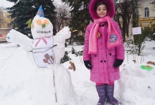 У Житомирі провели сімейний конкурс на кращого сніговика