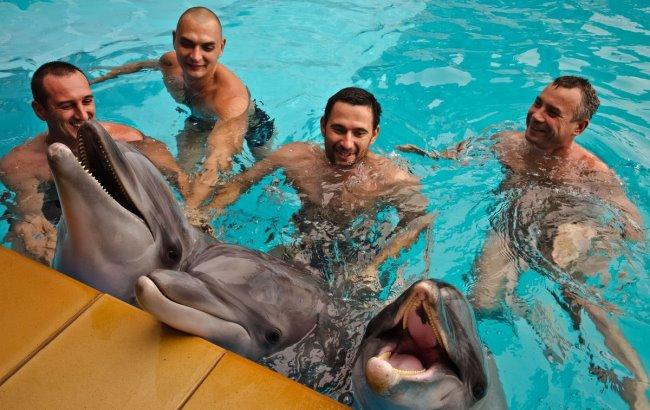 Бійців лікують дельфіни