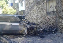 У Луцьку згоріло BMW X5