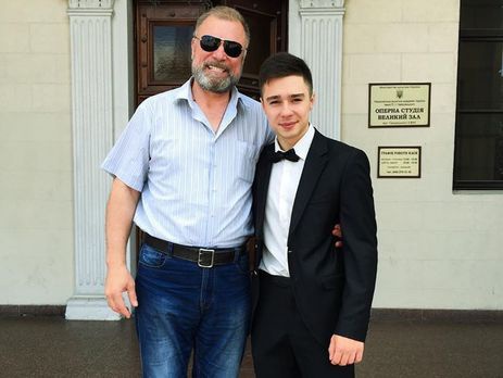 Сергій Олійник із сином Ярославом