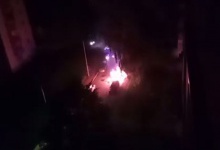 Автомобіль, який згорів сьогодні вночі, належав родині поліцейського начальника