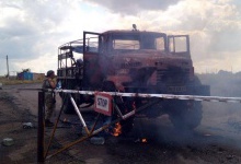 Оприлюднили фото обстрілу автоколони з губернатором Донецької області