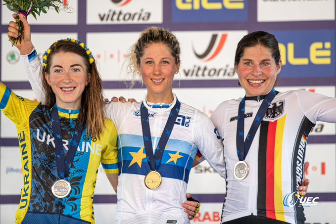 Луцька велогонщиця здобула срібло на чемпіонаті Європи