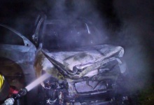 У Луцьку вночі згоріло авто