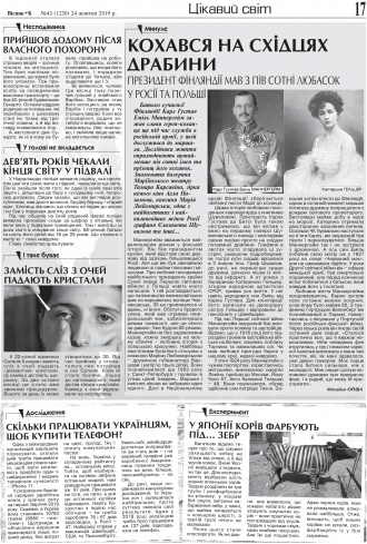 Сторінка № 17 | Газета «ВІСНИК+К» № 43 (1230)