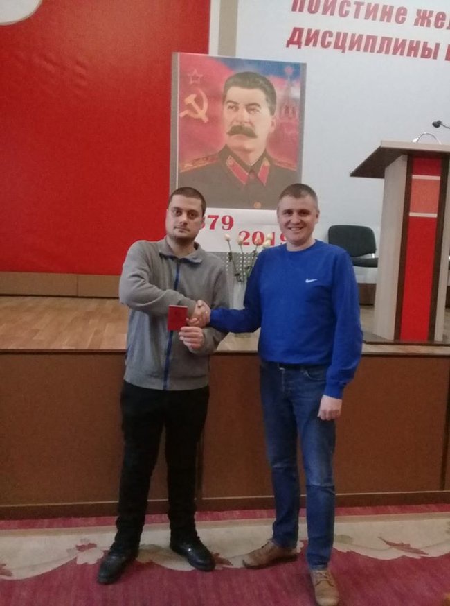 Скандальний комуніст з Луцька «засвітився» на конференції до дня народження Сталіна