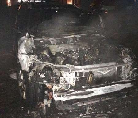 Поблизу Луцька згоріло авто працівниці сервісного центру