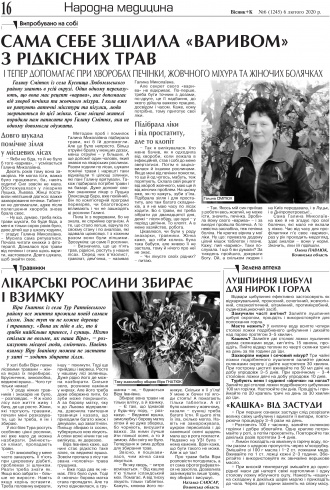 Сторінка № 16 | Газета «ВІСНИК+К» № 06 (1245)