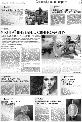 Сторінка № 15 | Газета «ВІСНИК+К» № 06 (1245)