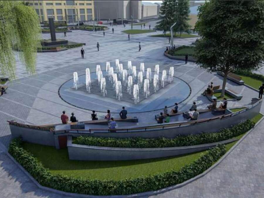 Фонтан у центрі Луцька обіцяють відкрити до Дня Незалежності