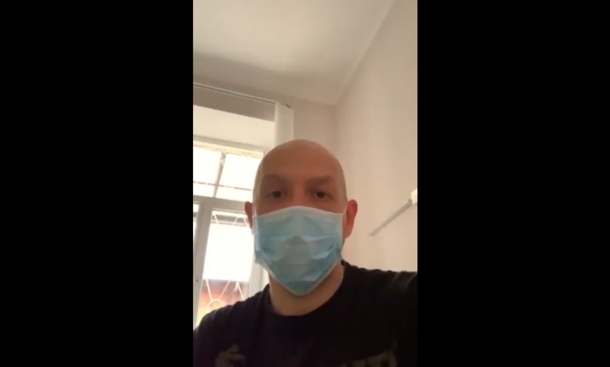 Заражений коронавірусом житомирянин записав відео-звернення до українців