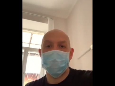 Заражений коронавірусом житомирянин записав відео-звернення до українців