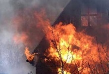 На Волині згоріли 4 дачні будинки