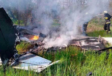 Оприлюднили відео падіння літака поблизу Дніпра