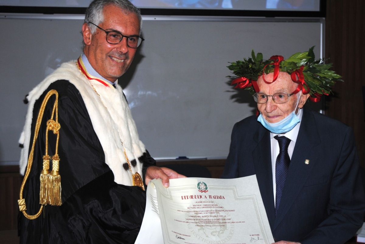 Італієць у 96 років закінчив університет