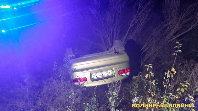На Волині у нічній аварії загинув водій легковика