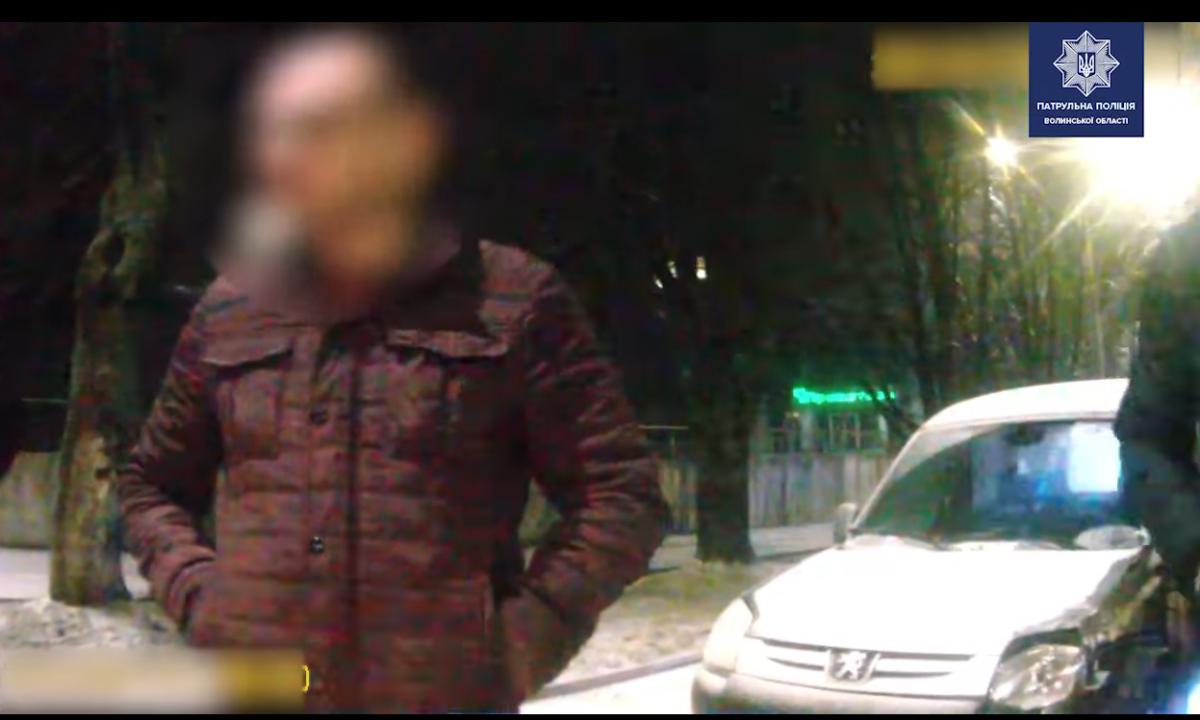 У Луцьку затримали п'яного водія, який скоїв ДТП і намагався втекти
