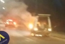 У Луцьку під час руху загорівся автомобіль