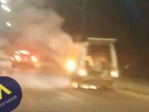 У Луцьку під час руху загорівся автомобіль