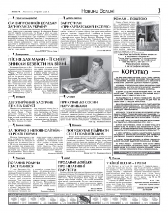 Сторінка № 3 | Газета «ВІСНИК+К» № 21 (1312)