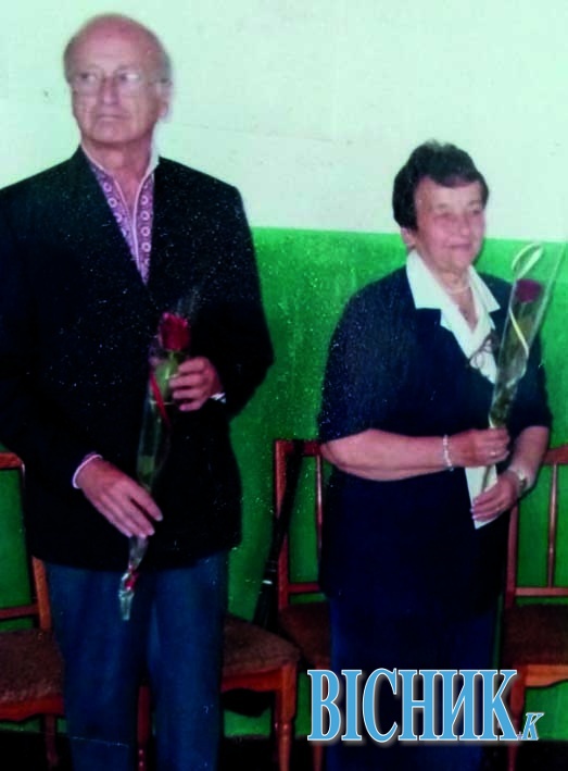 Іван РІШКО та Марія БРАТУНЬ під час зустрічі у школі