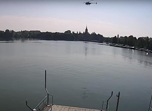 Опублікували відео падіння вертольота з українцями в Польщі