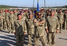 Лучанин очолив колону ветеранів АТО під час репетицій параду Незалежності