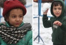У Білорусі діти мігрантів тішаться снігом, який побачили вперше у житті