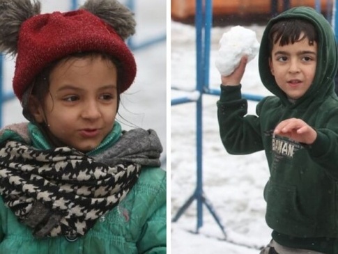 У Білорусі діти мігрантів тішаться снігом, який побачили вперше у житті