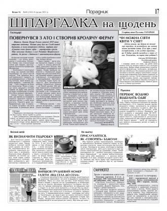 Сторінка № 17 | Газета «ВІСНИК+К» № 49 (1341)