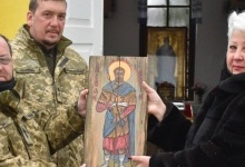 Волинській бригаді передали ікону, написану капеланом з Івано-Франківщини