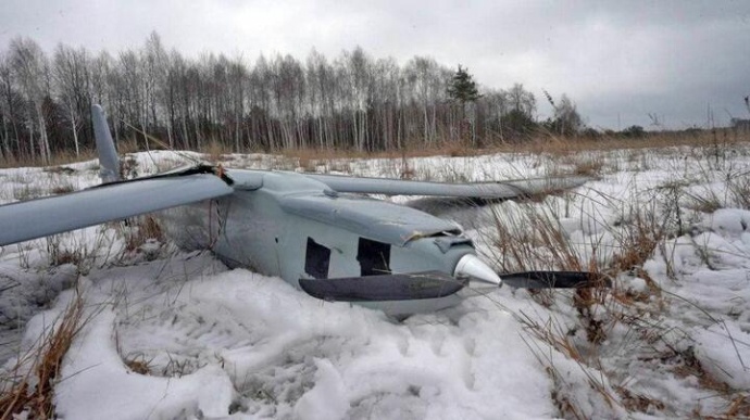 Військовий дрон, нібито запущений з Волині і збитий у Білорусії, виявився російським
