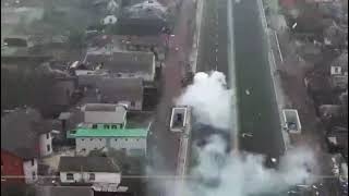 Момент знищення ворожої колони поблизу Броварів (відео)