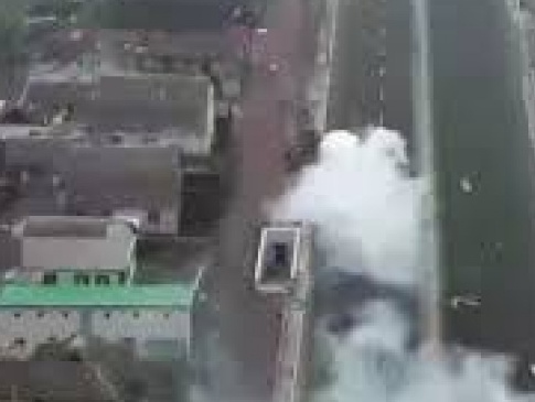 Момент знищення ворожої колони поблизу Броварів (відео)