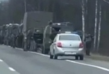 Ворожа колона з Білорусі наближається до українського кордону