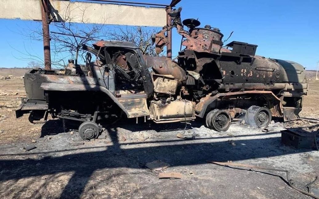 ЗСУ знищили колону машин забезпечення російських окупантів