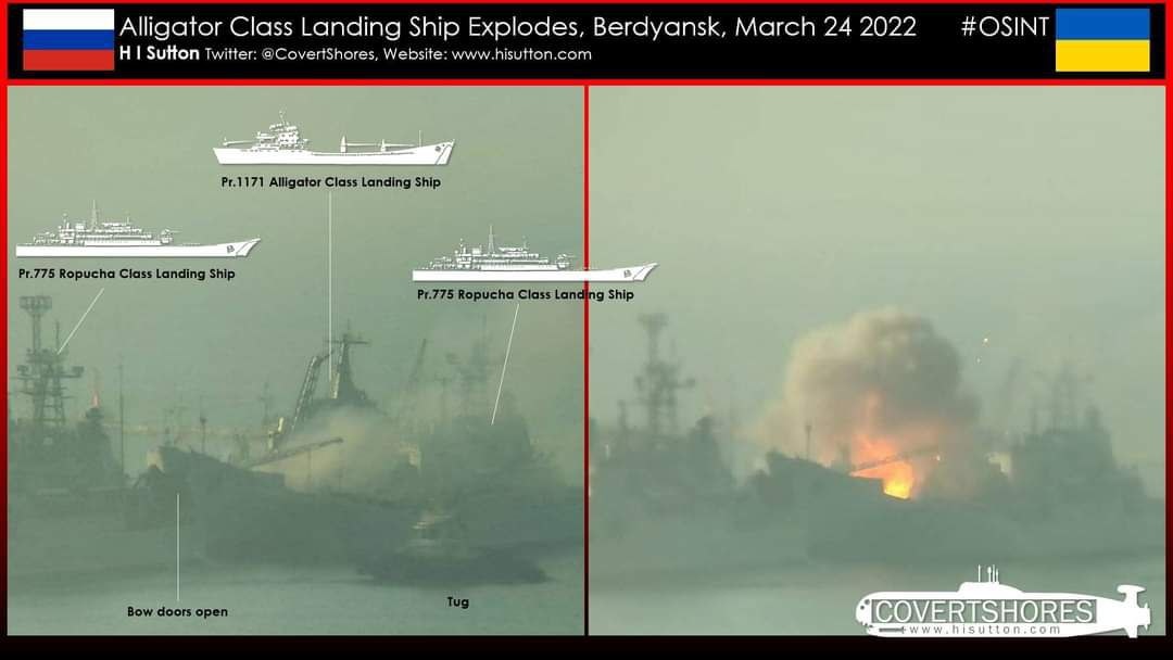 Командири двох пошкоджених десантних кораблів у Бердянську – з числа зрадників України