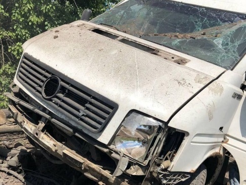 На Київщині на російській міні підірвалося цивільне авто