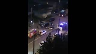 У Луцьку після подвійної аварії авто перекинулося на дах (відео)