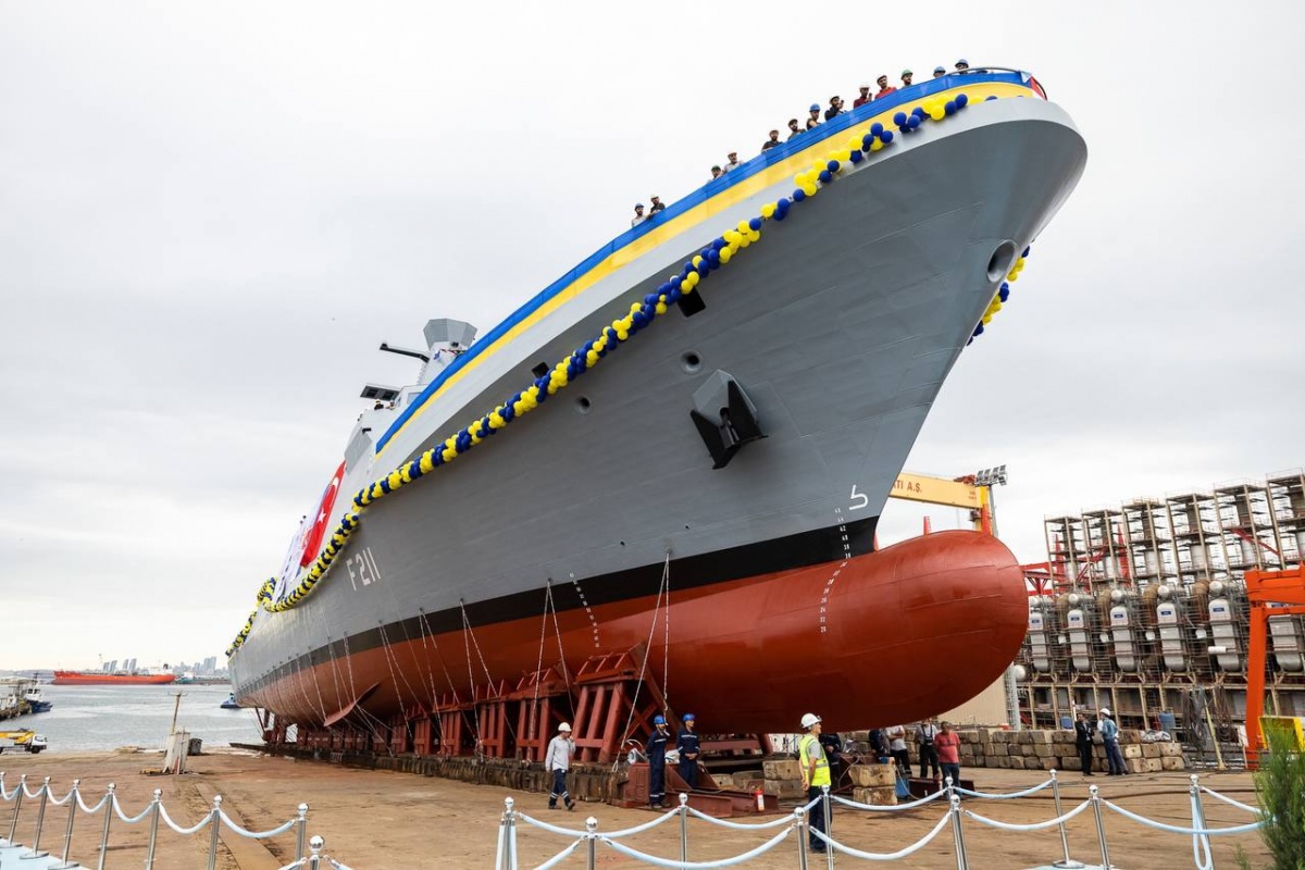 У Туреччині спустили на воду перший сучасний корабель для ВМС України