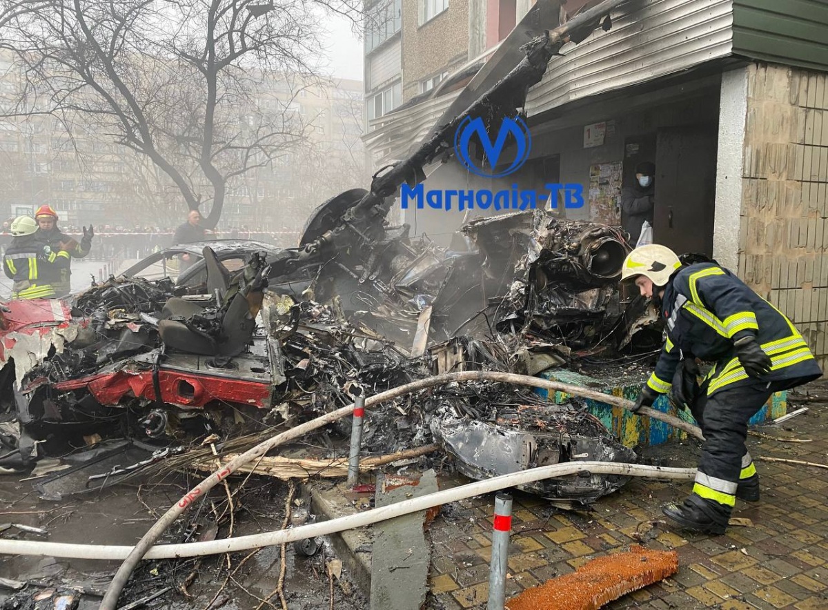 В авіакатастрофі у Броварах загинуло керівництво МВС України