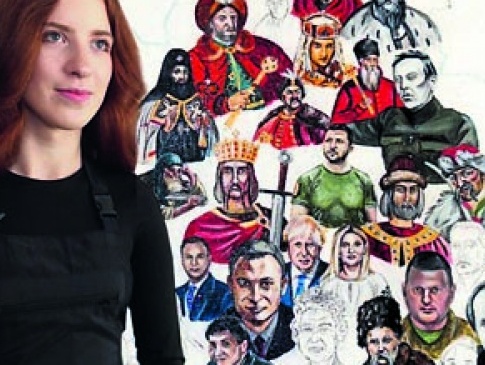 На картині «Слава Україні» – 100 персонажів