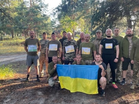 Воїни Волинської тероборони взяли участь у патріотичному забігу «Шаную воїнів, біжу за Героїв України»