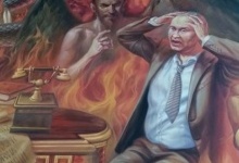 путін у пеклі, Сталін на Страшному суді, Порошенко біля Богородиці: на стінах церков зображують політиків