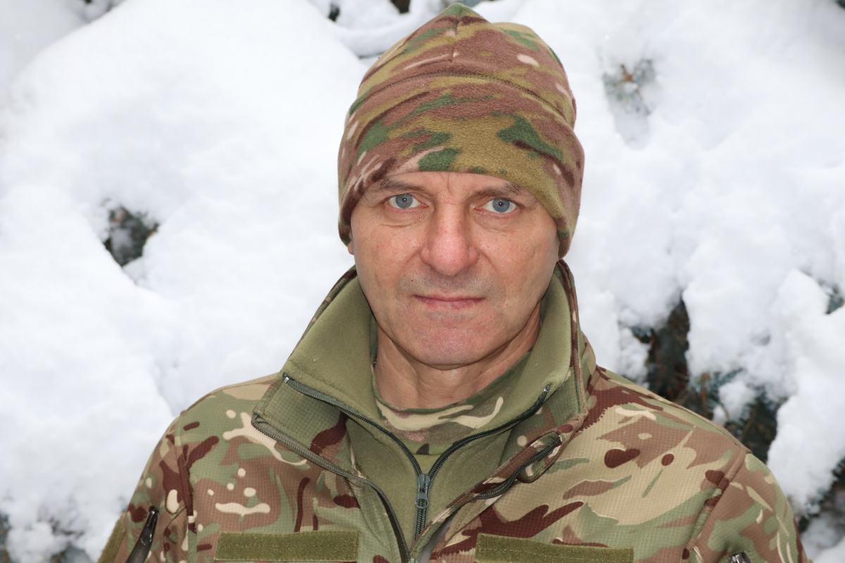 Сергій «Лебідь» з Волинської бригади тероборони воював у Чечні, а в АТО був морпіхом